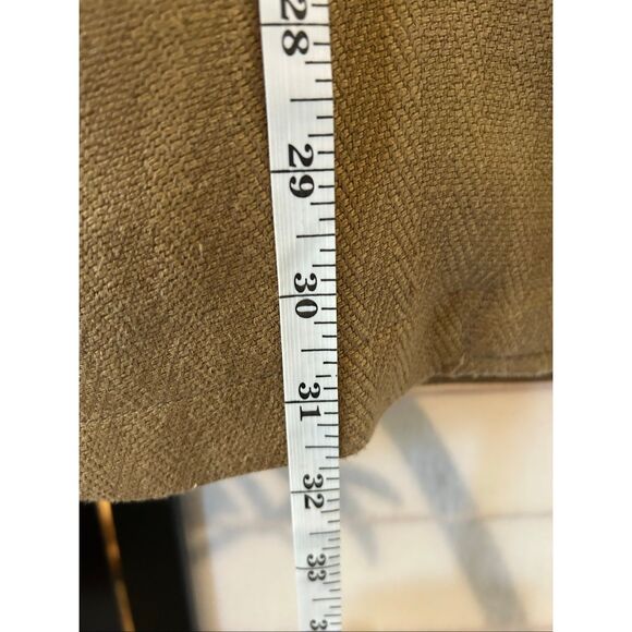 The Territory Ahead Linen Silk Herringbone Blazer Women’s Tan 3 Button Classic M - Picture 10 of 11